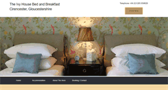 Desktop Screenshot of ivyhousecotswolds.com