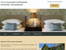 Tablet Screenshot of ivyhousecotswolds.com